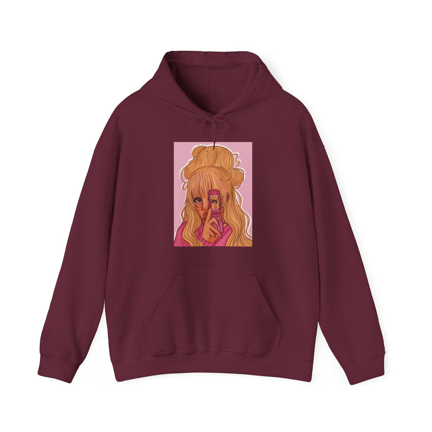 Unisex Heavy Blend™ Hooded Sweatshirt (Pink 90’s Girl V2)