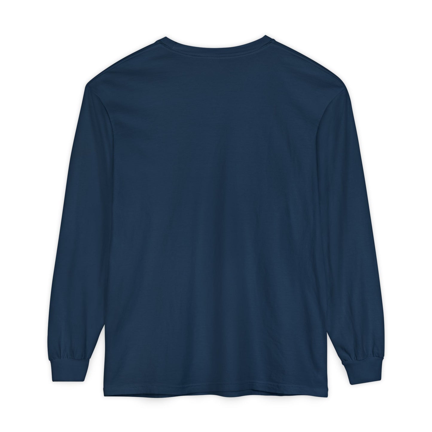 Unisex Garment-dyed Long Sleeve T-Shirt (Space)