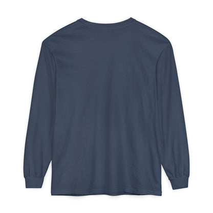 Unisex Garment-dyed Long Sleeve T-Shirt (Ballerina)