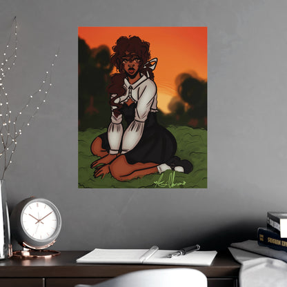Vertical Matte Poster - Sunset