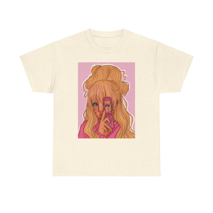 Unisex Heavy Cotton Tee (Pink 90’s Girl)