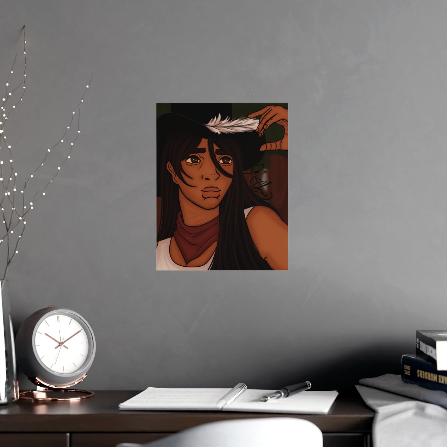 Vertical Matte Poster - Cowboy