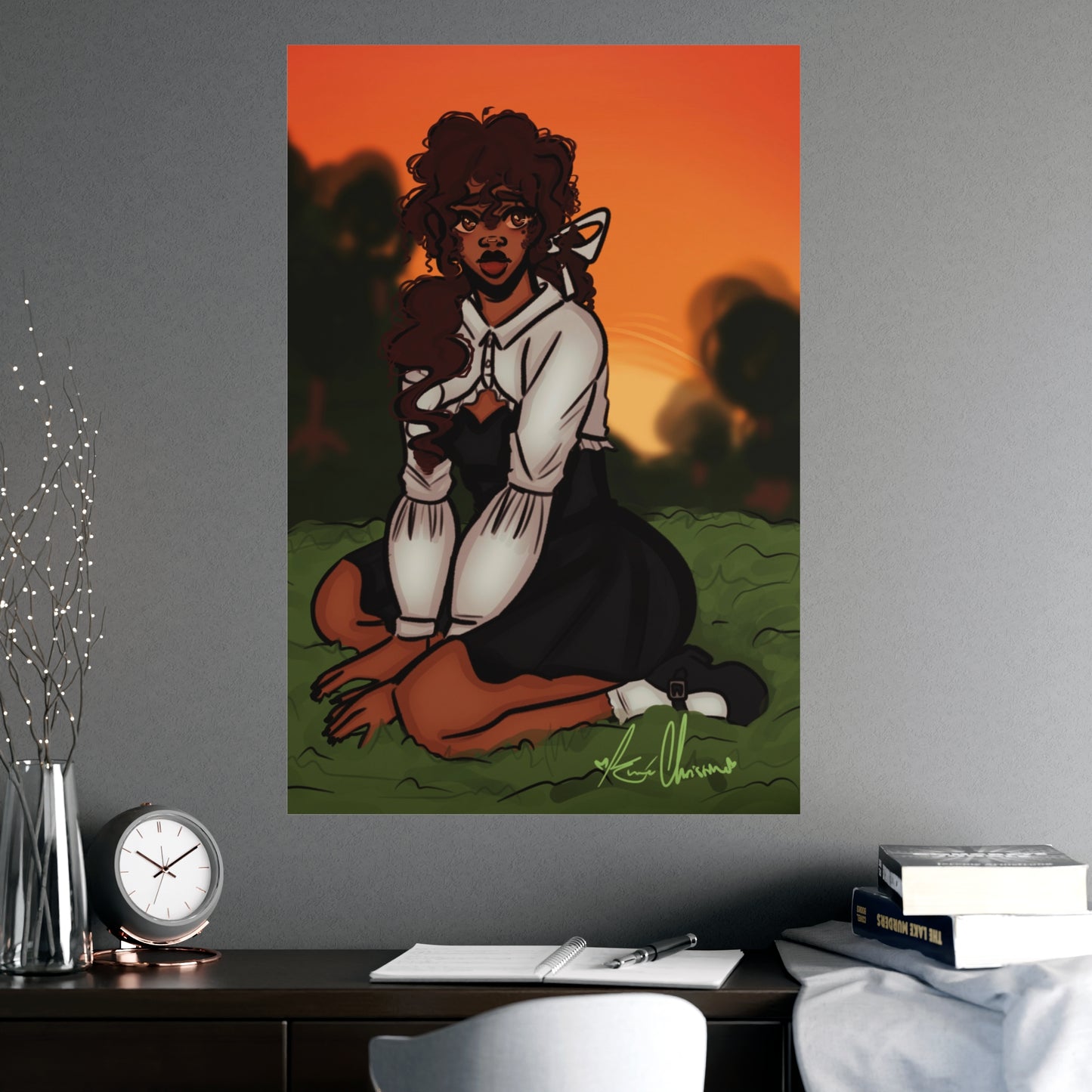 Vertical Matte Poster - Sunset