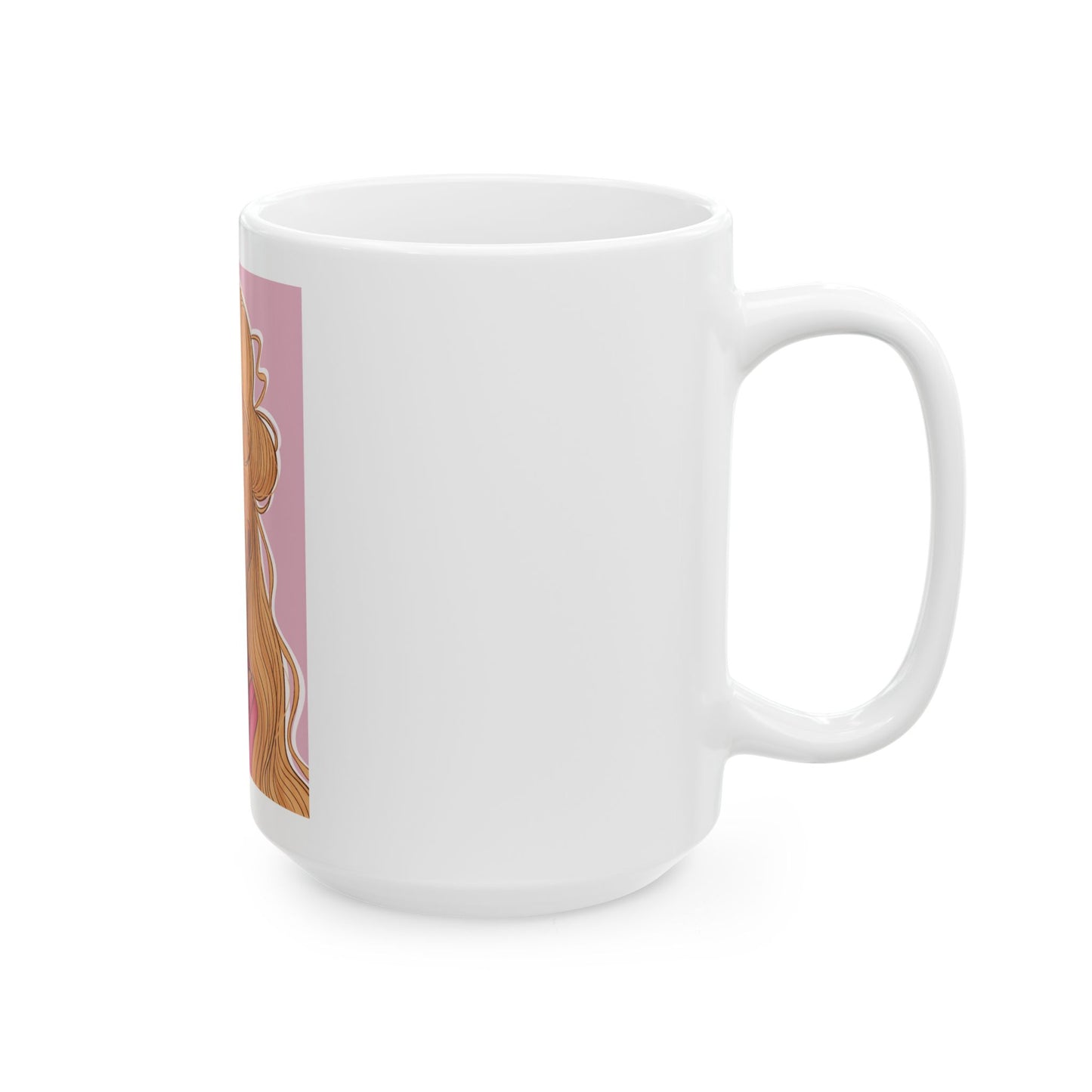 Ceramic Mug, (11oz, 15oz) - Pink 90’s Girl