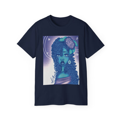 Unisex Ultra Cotton Tee (Blue Rose)