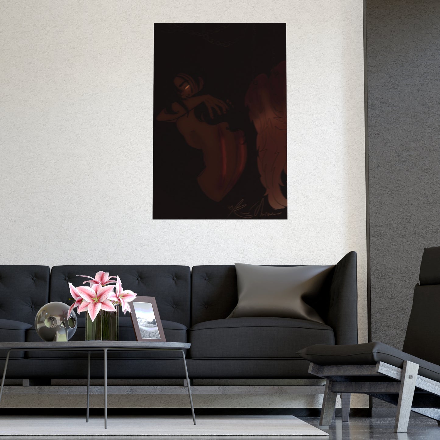Vertical Matte Poster - Wounded Angel