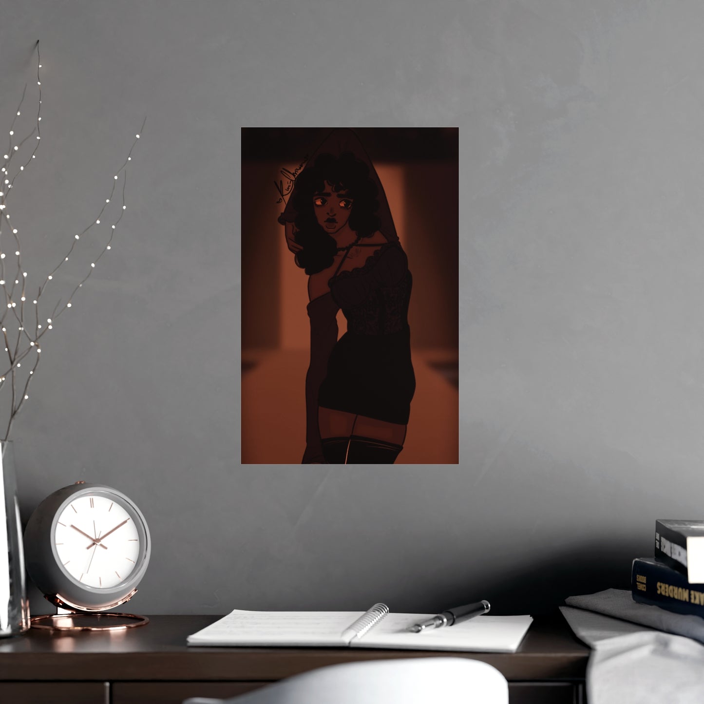Vertical Matte Poster - Model