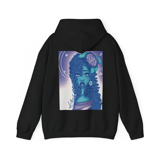 Unisex Heavy Blend™ Hooded Sweatshirt (Blue Rose)