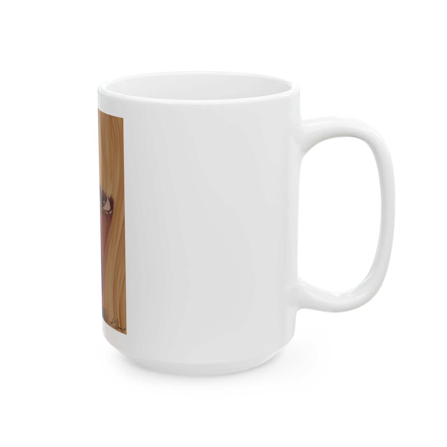 Ceramic Mug, (11oz, 15oz) - Heart Eyes