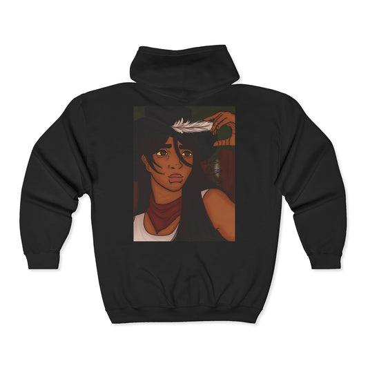 Unisex Zip Up Sweatshirt - Cowboy