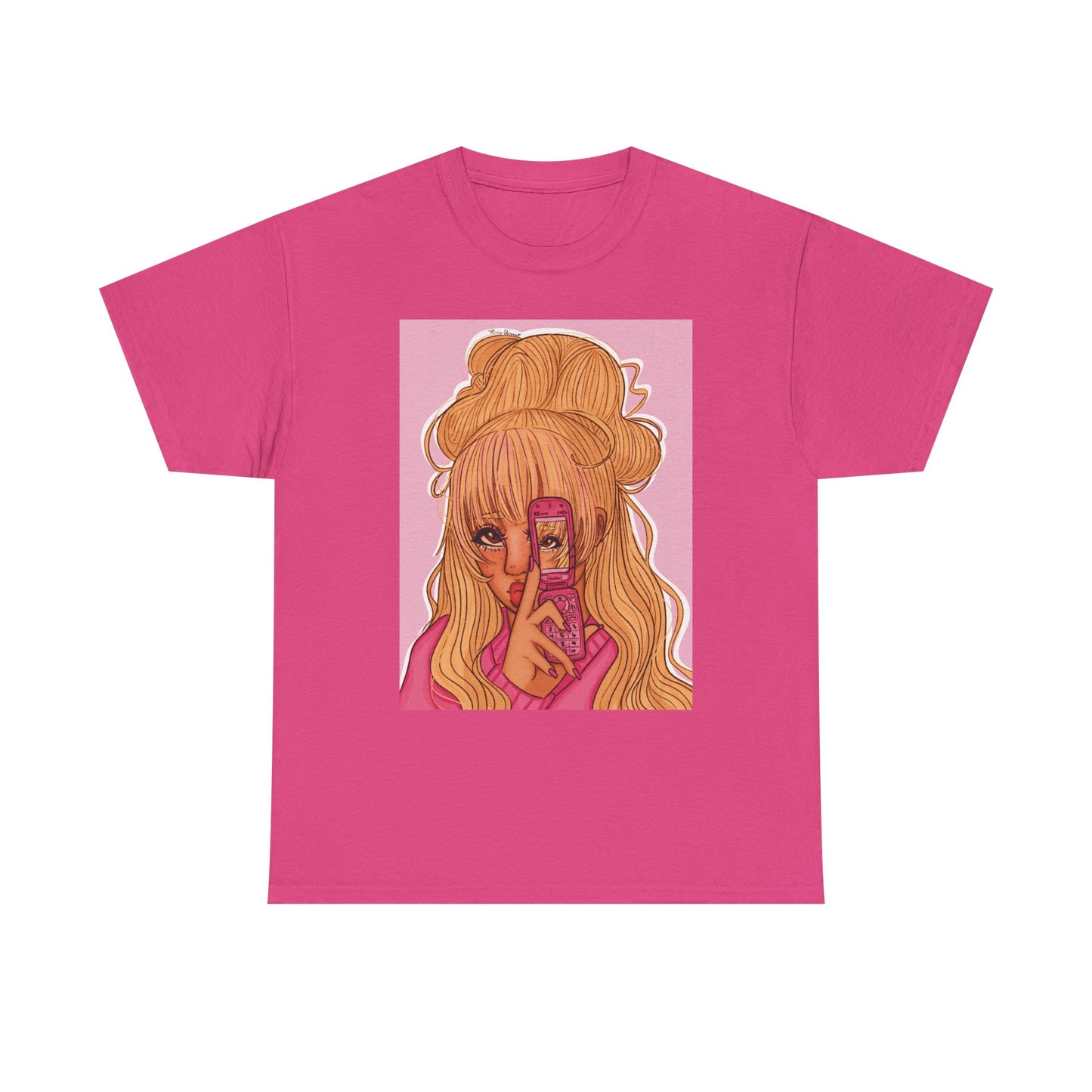 Unisex Heavy Cotton Tee (Pink 90’s Girl)