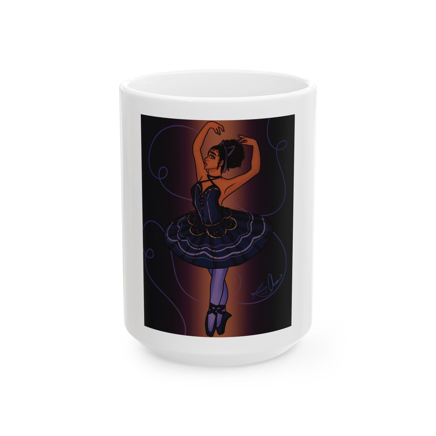 Ceramic Mug, (11oz, 15oz) - Ballerina