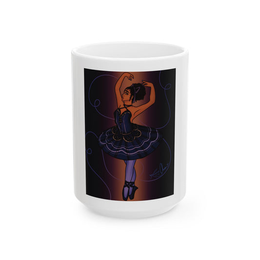 Ceramic Mug, (11oz, 15oz) - Ballerina
