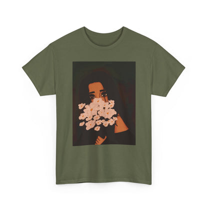 Unisex Heavy Cotton Tee (Flowers)