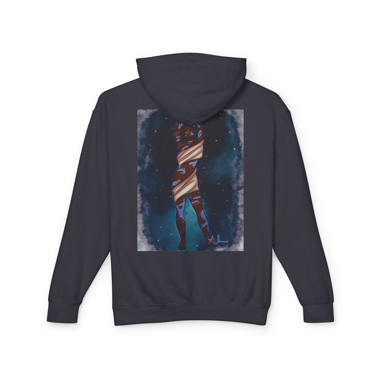 Unisex Lightweight Hooded Sweatshirt (Space)