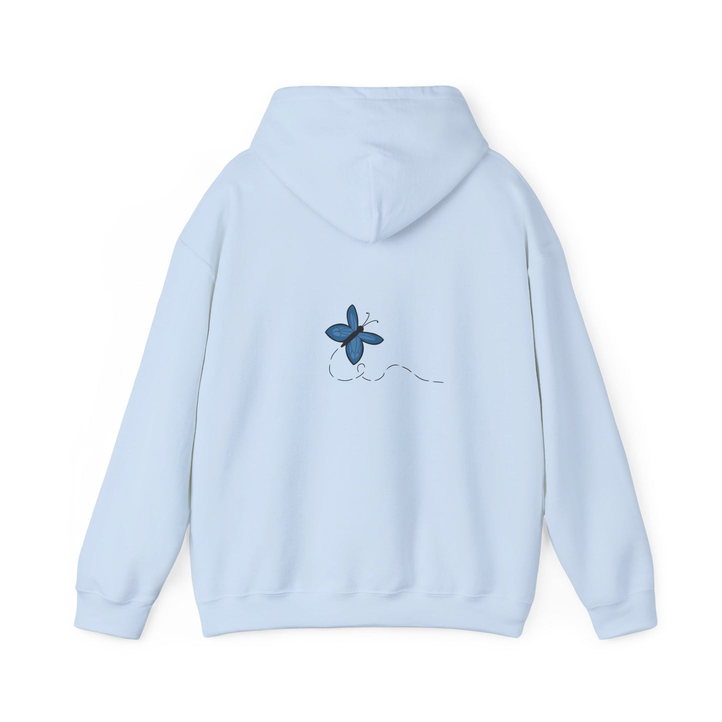 Unisex Heavy Blend™ Hooded Sweatshirt (Blue Butterfly V2)