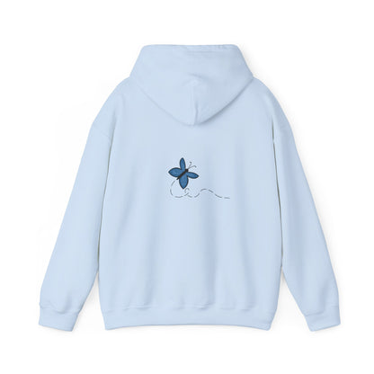 Unisex Heavy Blend™ Hooded Sweatshirt (Blue Butterfly V2)