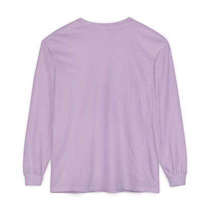 Unisex Garment-dyed Long Sleeve T-Shirt (Princess)