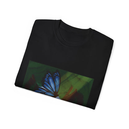 Unisex Ultra Cotton Tee (Blue Butterfly)