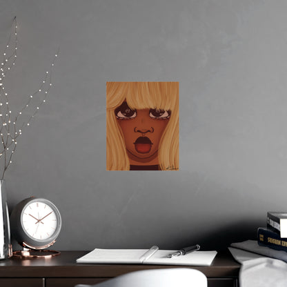 Vertical Matte Poster - Heart Eyes