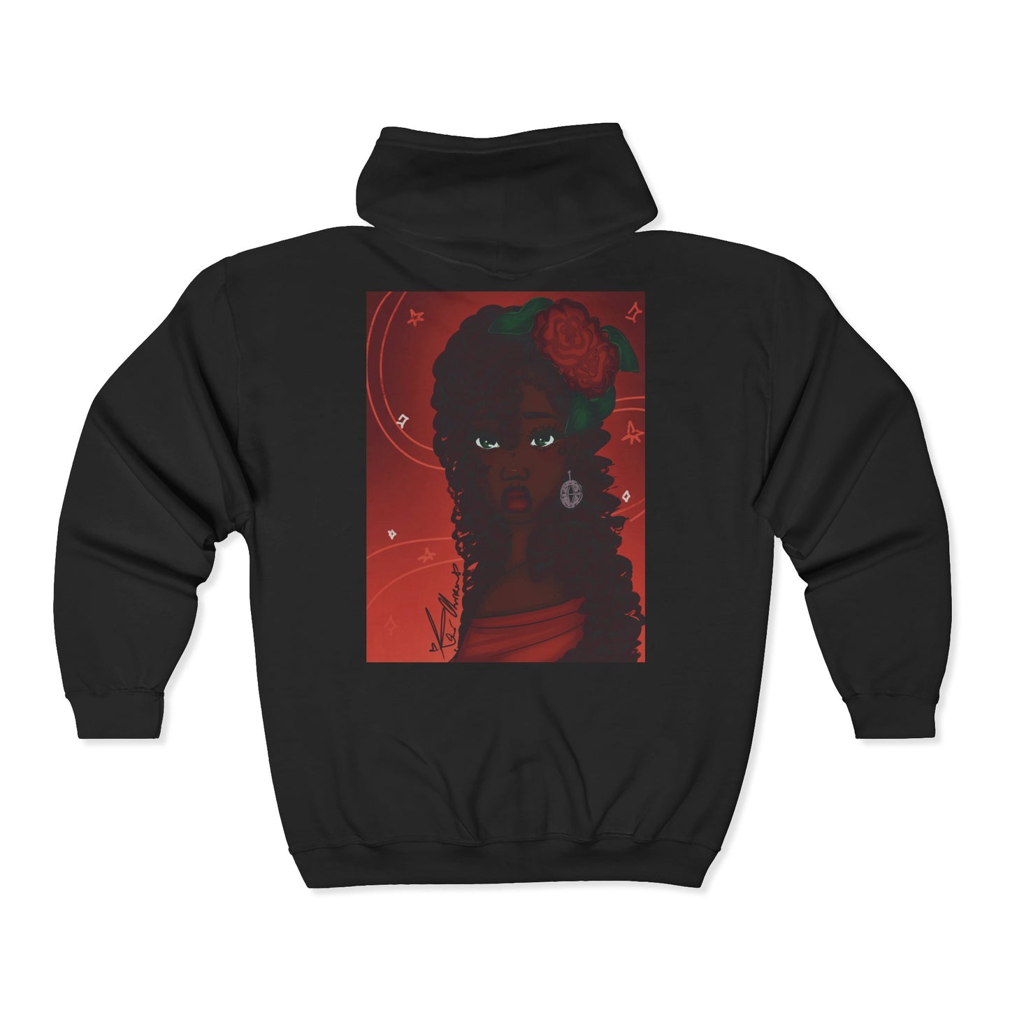 Unisex Heavy Blend™ Full Zip Hooded Sweatshirt (Rose)