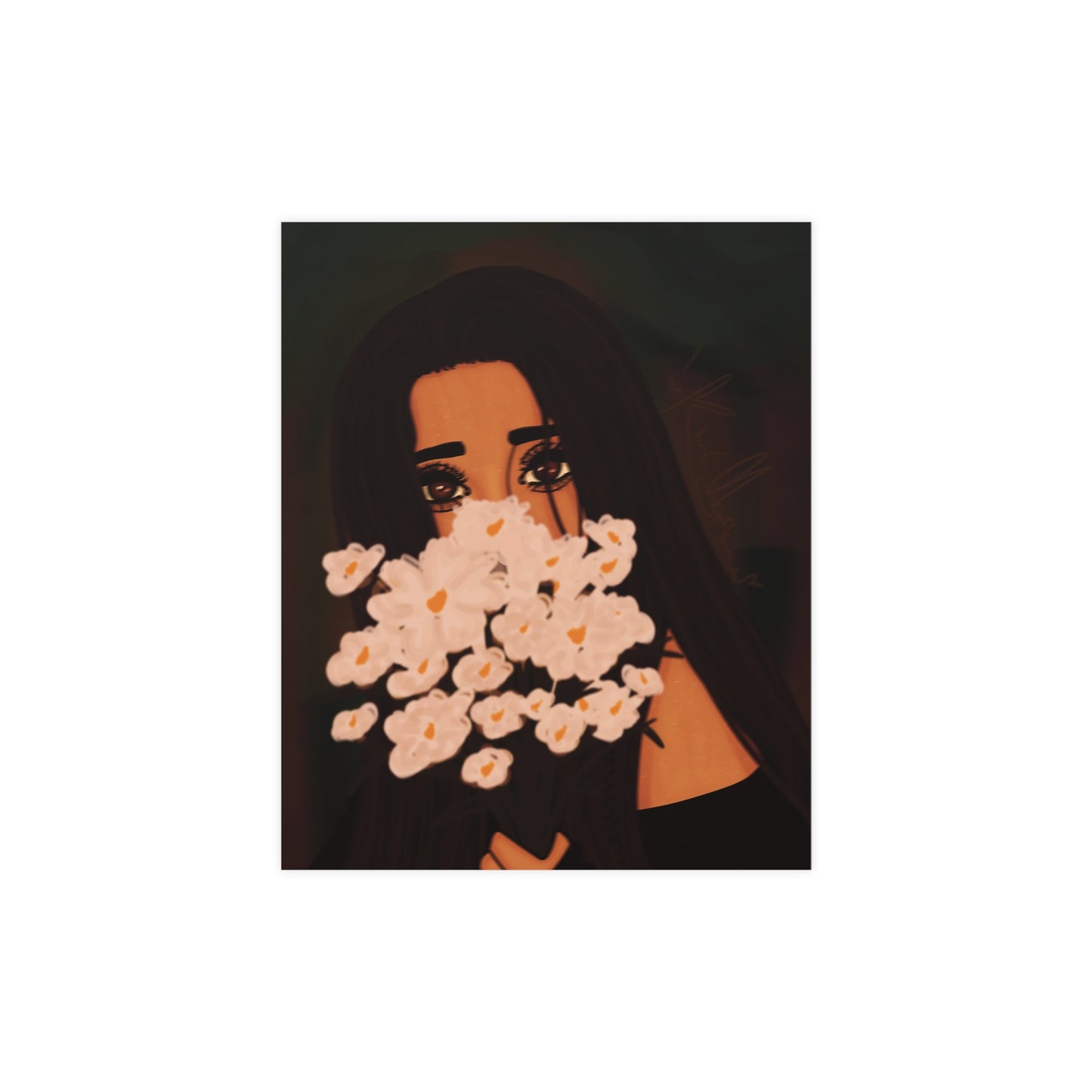 Vertical Matte Poster - Flowers