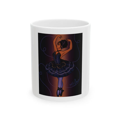 Ceramic Mug, (11oz, 15oz) - Ballerina