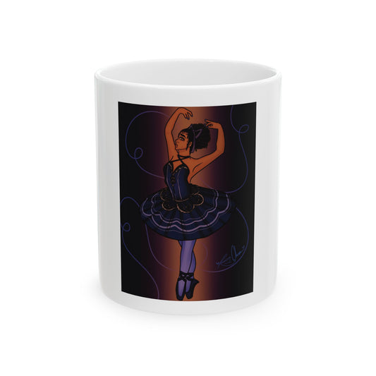 Ceramic Mug, (11oz, 15oz) - Ballerina