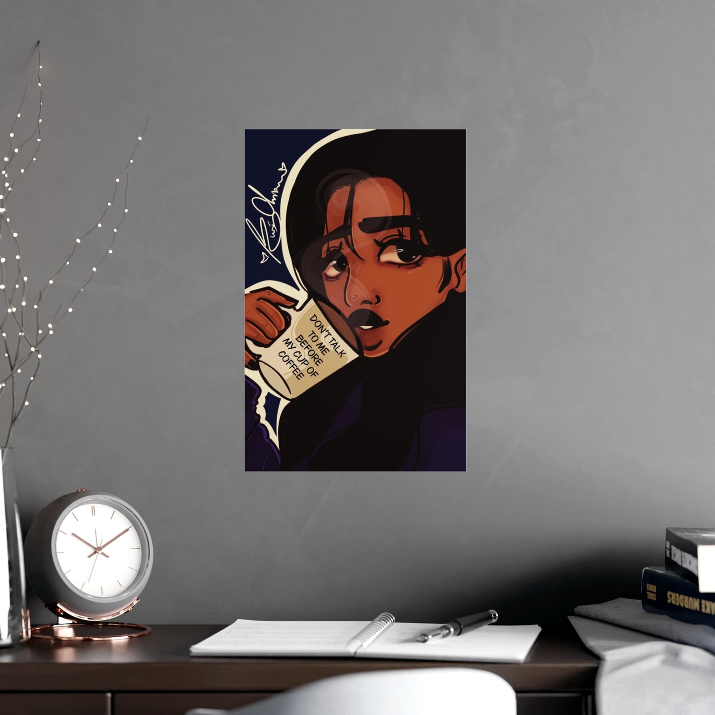 Vertical Matte Poster - Coffee