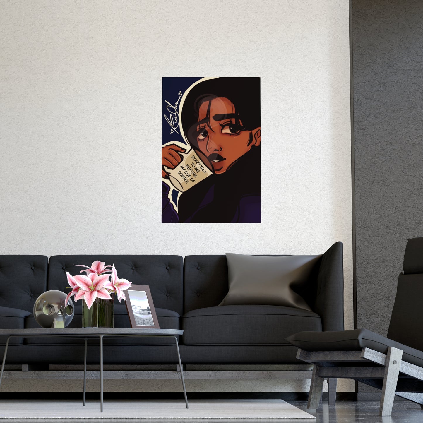 Vertical Matte Poster - Coffee