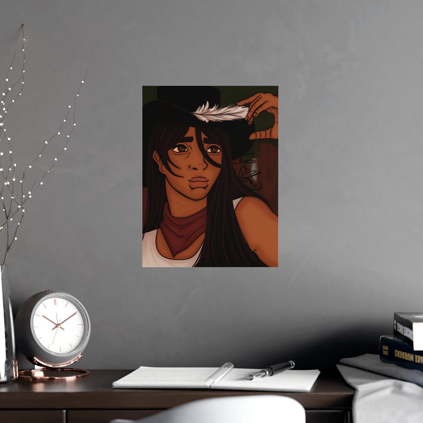 Vertical Matte Poster - Cowboy