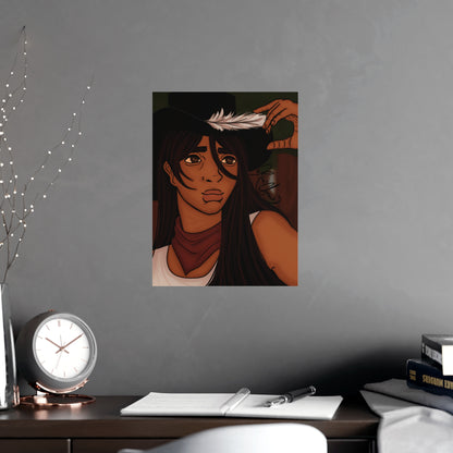 Vertical Matte Poster - Cowboy