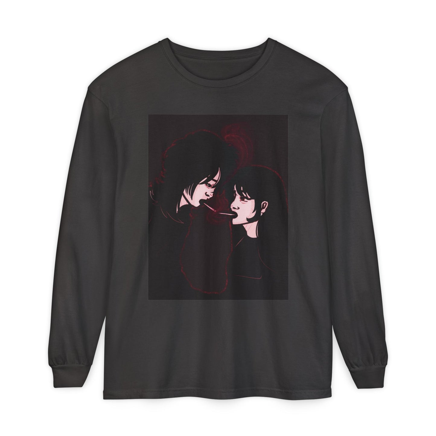 Unisex Garment-dyed Long Sleeve T-Shirt (Stardust)