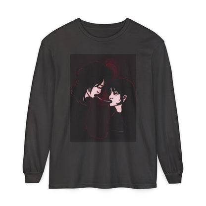 Unisex Garment-dyed Long Sleeve T-Shirt (Stardust)