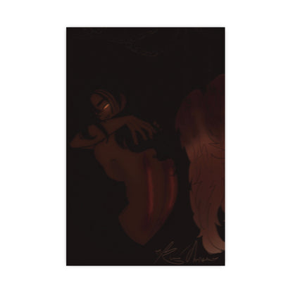 Vertical Matte Poster - Wounded Angel