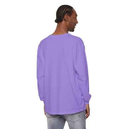 Unisex Garment-dyed Long Sleeve T-Shirt (Ballerina)