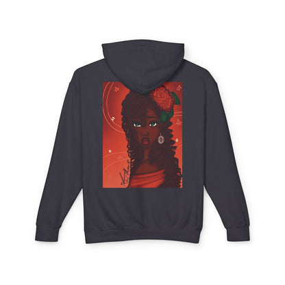 Unisex Lightweight Hooded Sweatshirt (Rose)