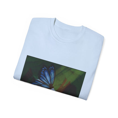 Unisex Ultra Cotton Tee (Blue Butterfly)