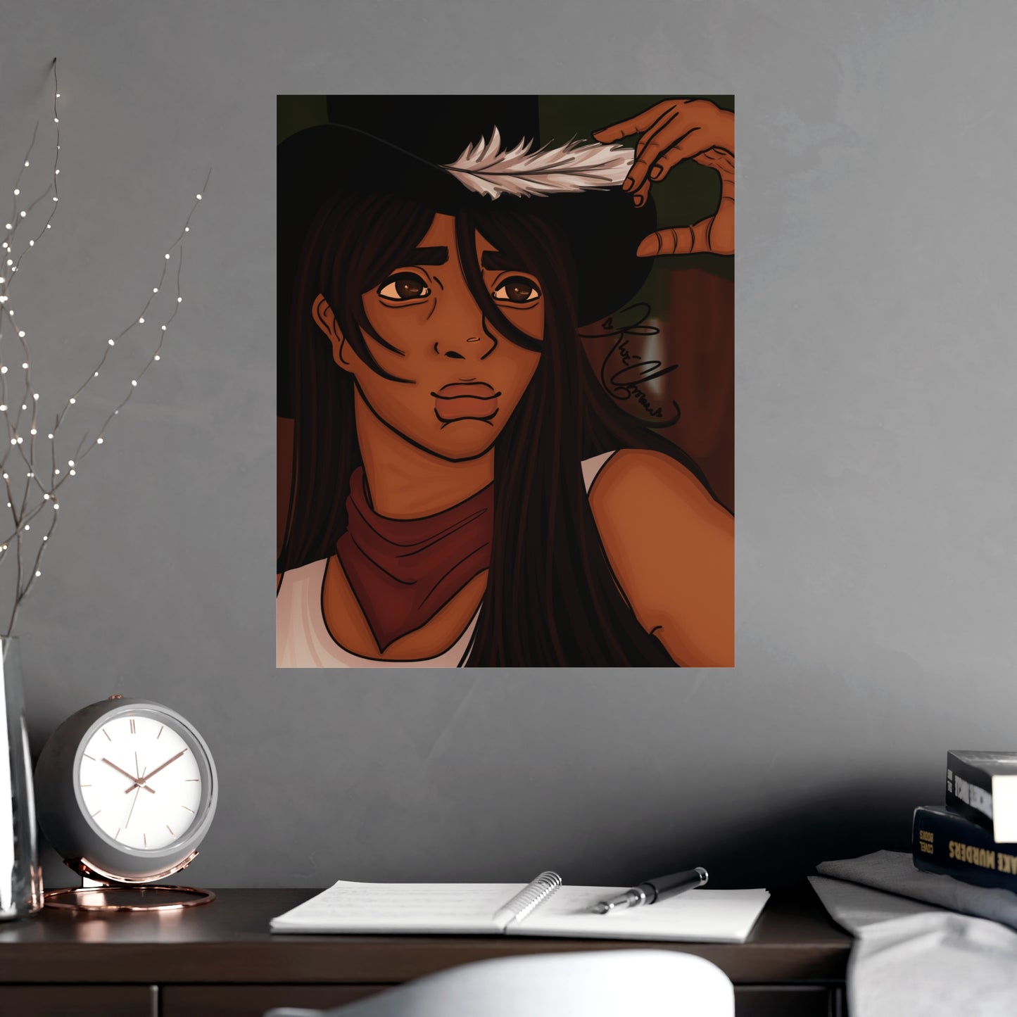 Vertical Matte Poster - Cowboy