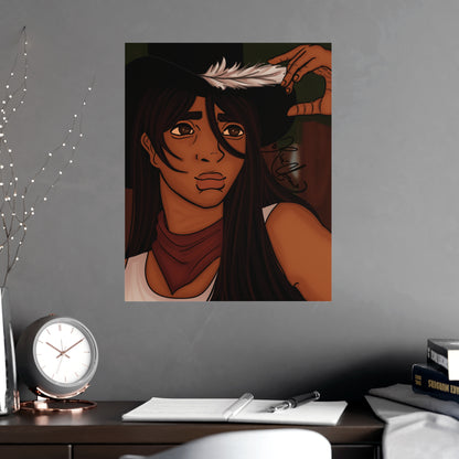 Vertical Matte Poster - Cowboy