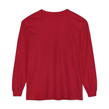 Unisex Garment-dyed Long Sleeve T-Shirt (Apple)
