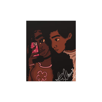 Vertical Matte Poster - Black Love
