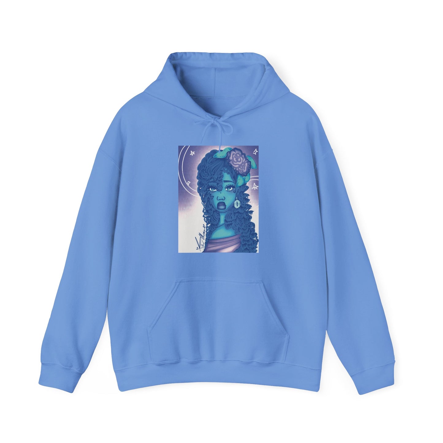 Unisex Heavy Blend™ Hooded Sweatshirt (Blue Rose V2)