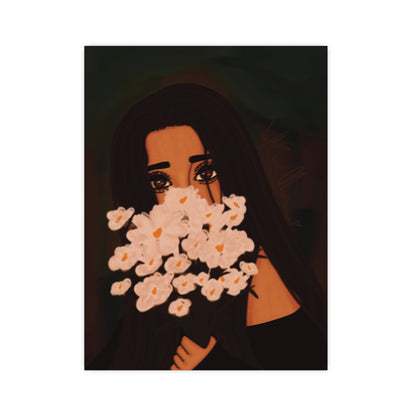 Vertical Matte Poster - Flowers