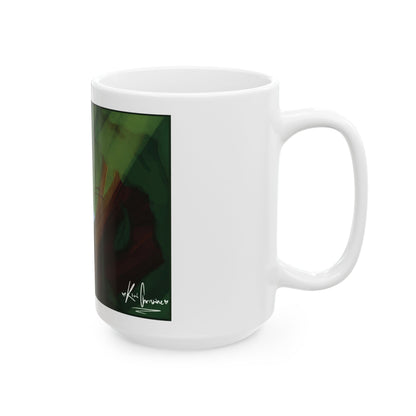 Ceramic Mug, (11oz, 15oz) - Blue Butterfly