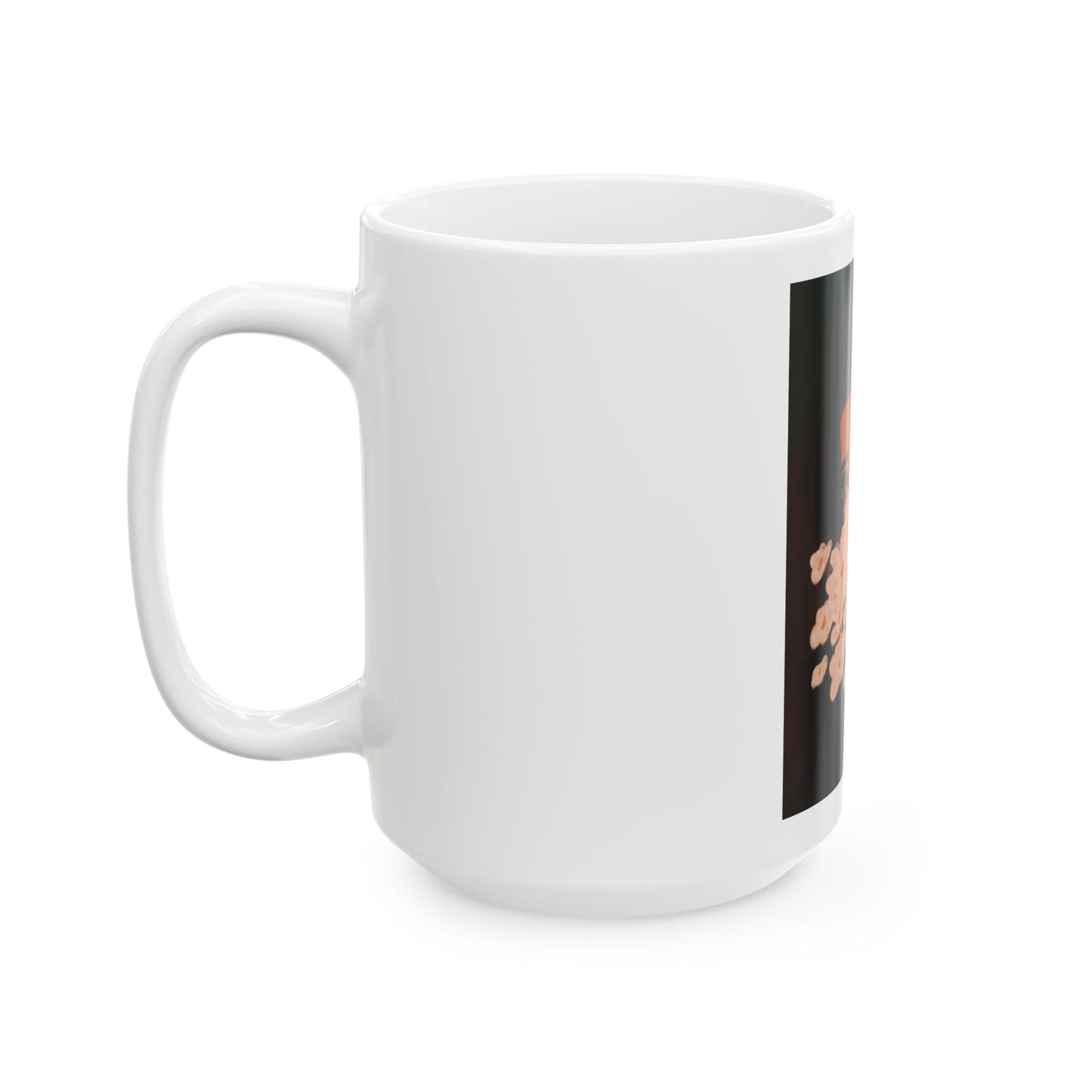 Ceramic Mug, (11oz, 15oz) - Flowers