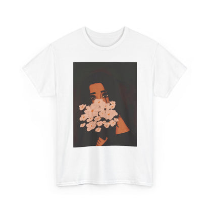 Unisex Heavy Cotton Tee (Flowers)