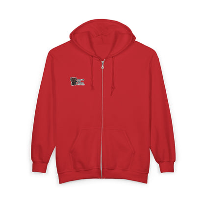 Unisex Zip Up Sweatshirt - Heart Eyes