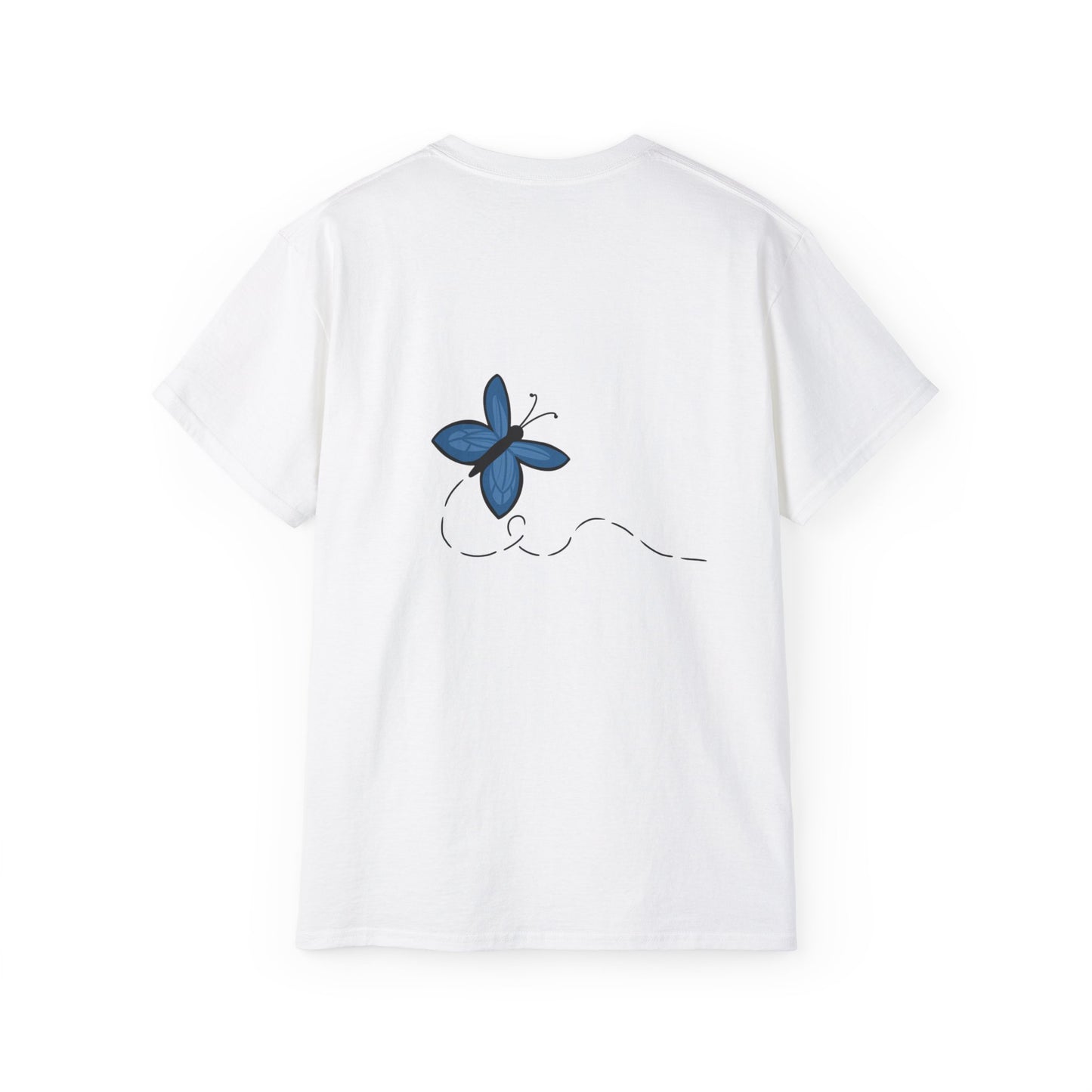 Unisex Ultra Cotton Tee (Blue Butterfly)