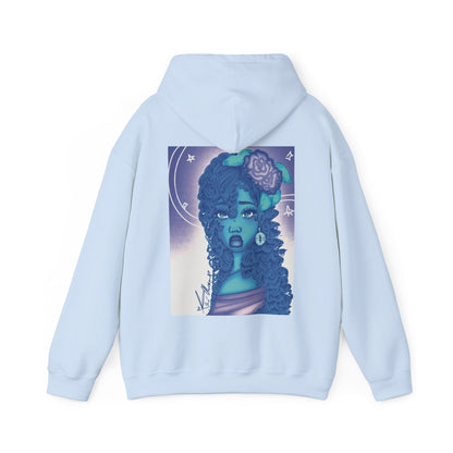 Unisex Heavy Blend™ Hooded Sweatshirt (Blue Rose)
